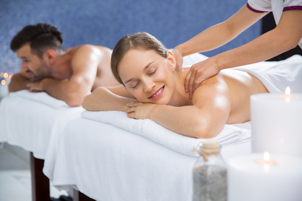 Couples ritual at Zion View spa