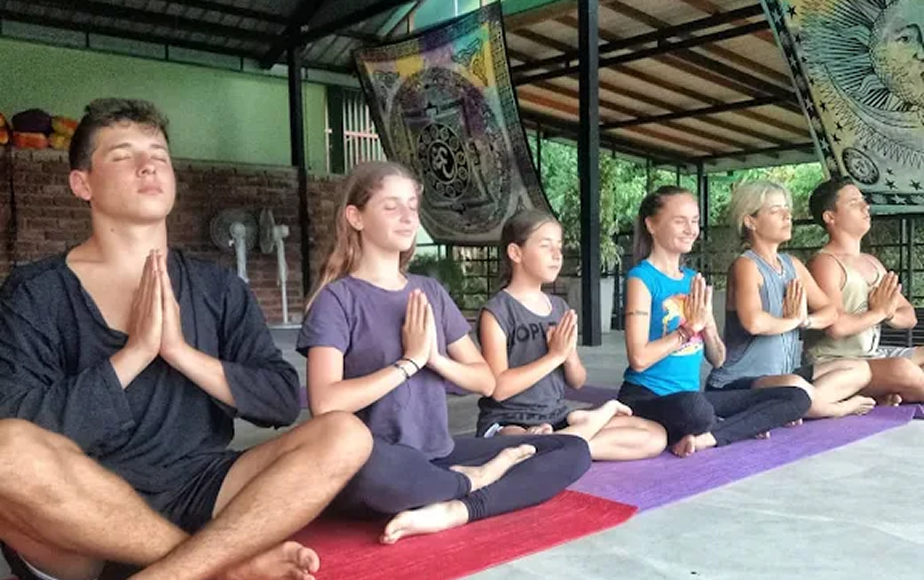 Sunset Yin and meditation