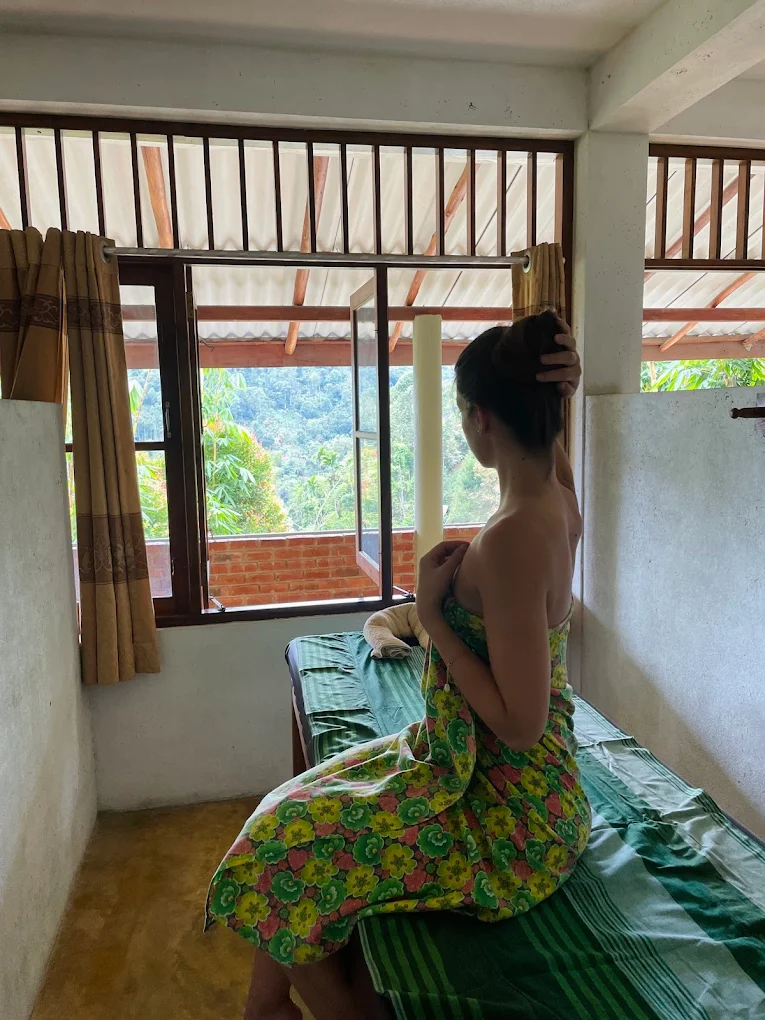Mat and bolsters on the deck